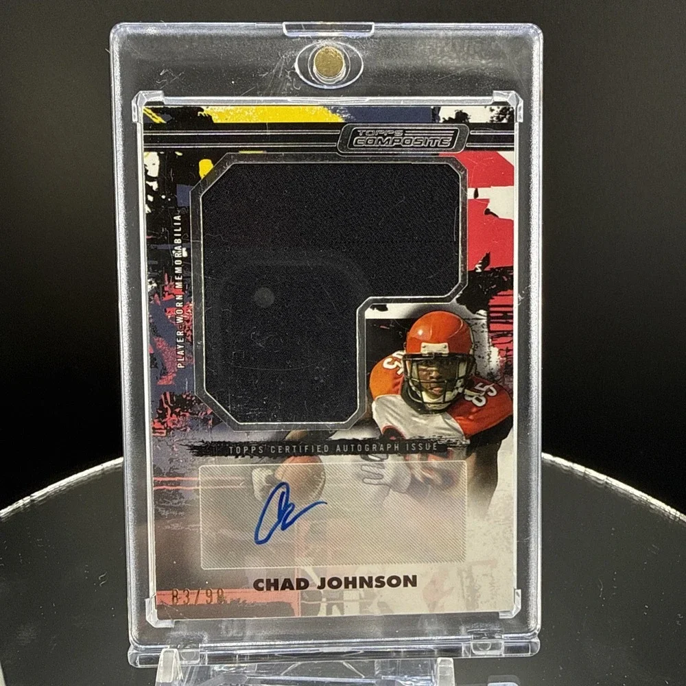2023 Topps Composite Gold Chad Johnson /99 Jumbo Patch Auto Bengals